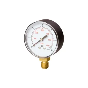 Manometr plastový 63 mm, spodní, 1/4" Poslední Šance