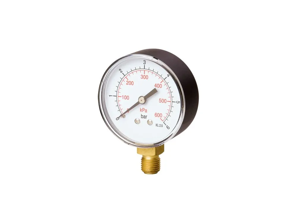 Manometr plastový 63 mm, spodní, 1/4" Poslední Šance