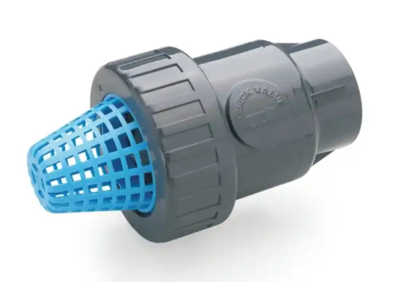 Zpětná klapka se sacím košem PVC-U Plimat, 3/8˝ x 3/8˝, vnitřní závit x vnitřní závit Cenová Bomba