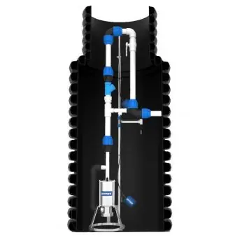 Bezpečná Platba PUMPA black line Box 1 VE Morava Master čerpací jímka DN40 včetně šachty 930x700x2000mm do spodní vody, plováky 2ks, sondy 2ks,