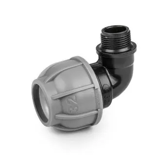 BRADAS PE koleno 32mm x 5/4" vnější závit, PN10 Tovární Cena